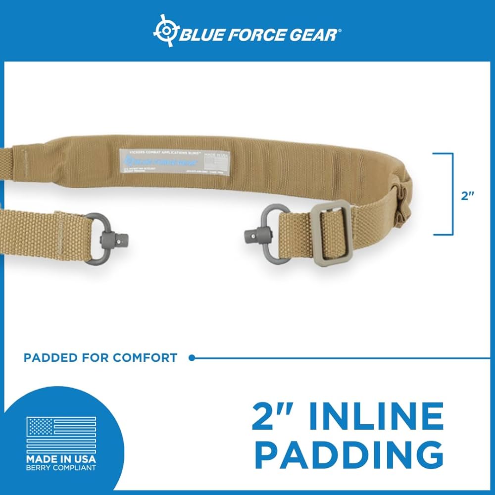 Amazon.com : Blue Force Gear Padded Vickers Sling - 2 Point